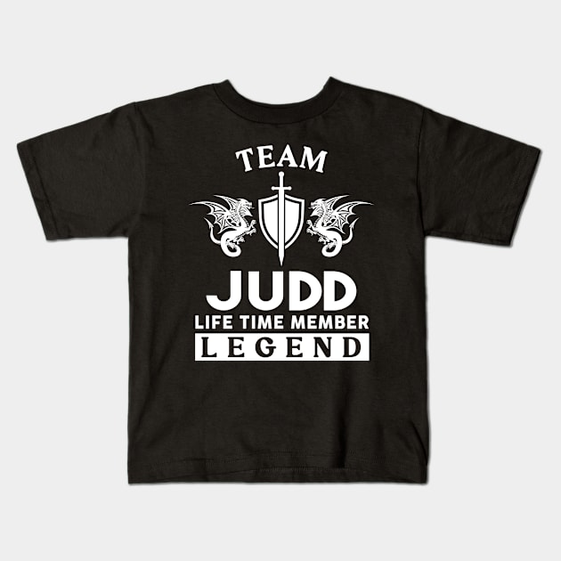 Judd Name T Shirt - Judd Life Time Member Legend Gift Item Tee Kids T-Shirt by unendurableslemp118